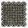Stabilisateur de gravier noir - 60 x 60 x 4 cm
